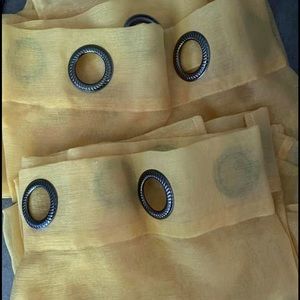 Sheer Yellow Curtains 💛